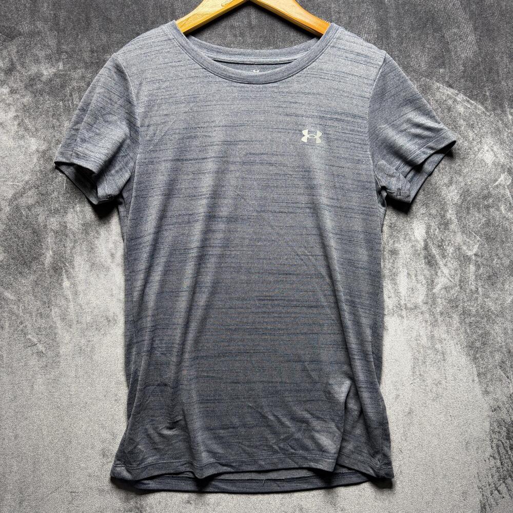 Under Armour T-Shirt Womens S Gray Relaxed Jersey Tagless Athletic Running Gym